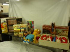 A quantity of TV and film related toys and collectables including a Dr Evil doll from Austin Powers,