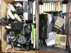 A parcel of games consoles, XBOX, PS, super 8 tapes - Elton John, Carole King etc