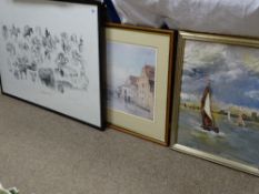 Collection of framed pictures and prints including a framed limited edition 163/500 by WILLIAM