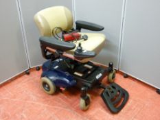 A Drive Geo electric wheelchair with battery pack and charger E/T