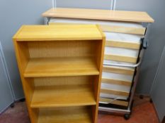 A modern folding bed and adjustable bookshelf