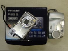 Panasonic Lumix 14 mega pixel compact camera and another camera