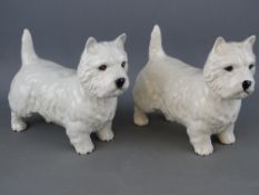 Two Beswick figurines of Highland terriers