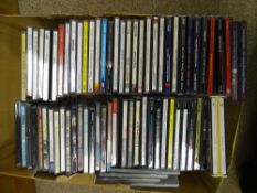 A quantity of music CDs, sixty plus, various artists including Led Zeppelin, Bob Dylan etc