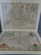 The Countie of Radnor described by Christopher Saxton, published by John Speed, dated 1610, double