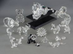 Collection of boxed Swarovski glass ornaments