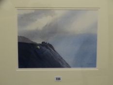 ROB PIERCY watercolour - 'Dinorwig Quarry', signed and dated 2016, 26 x 35 cms