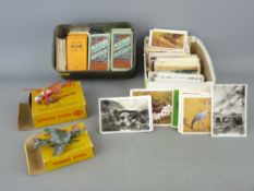 Two boxed vintage Dinky toys, nos. 716 and 736 and a collection of vintage cigarette collector's