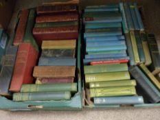 Two boxes of vintage books