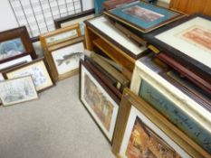 Good selection of framed furnishing pictures and prints