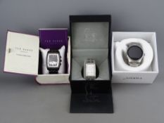 Three boxed designer gent's watches - Guess, Ted Baker & Fossil