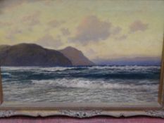 JOSIAH CLINTON JONES (1848-1936) oil on canvas - possibly Conwy Mountain viewed from Morfa Beach,