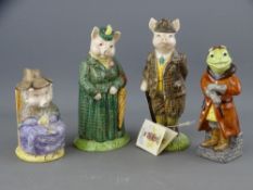 Four Beswick figurines - Beatrix Potter 'And This Pig Had None', 'Gentleman & Lady Pig' and a