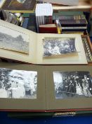 Three small albums of Victorian and Edwardian photographs including a presentation album given by