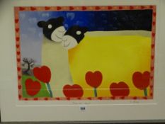 MACKENZIE THORPE limited edition (58/275) silk screen print - titled 'From the Heart', signed in