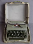 Metal cased Olympia typewriter