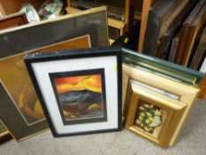Quantity of framed pictures and prints