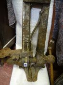 Vintage saddler's vice