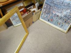 Large mixed quantity of paintings, pictures and prints displayed in two boxes with two further large