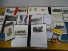 Good parcel of albums and postcards etc depicting railways