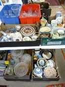 Good quantity of mixed china and glassware including Royal Doulton, Langley, Chintz, Victorian glass