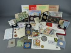 Collection of proof, uncirculated, commemorative and other collector's coins including Royal Mint