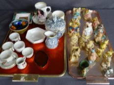 Parcel of miscellaneous items to include a child's teaset, Poole pottery, commemorative items,