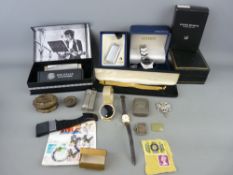 Mixed group of collectables including a stainless steel gent's Seiko perpetual calendar wristwatch