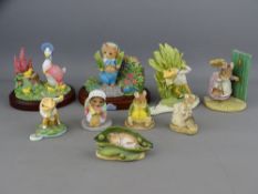 Nine Boxed Beatrix Potter by Border Fine Arts figures