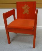 INVESTITURE CHAIR an icon of design being the 1969 Prince of Wales Investiture chair by Lord