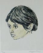 SIR KYFFIN WILLIAMS RA limited edition (32/150) print - head portrait of Norma Lopez, the