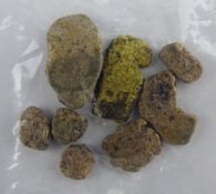 PURE WELSH GOLD FROM THE MAWDDACH RIVER being 8.2 grms of raw twenty four carat gold with copy of