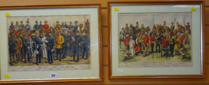 A PAIR OF BOY'S OWN PAPER ILLUSTRATIONS - entitled 'Types of our Empire's Defenders' and the 'Police