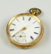 14 CARAT YELLOW GOLD POCKET WATCH 71.5 grams overall