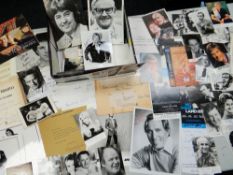 AUTOGRAPHS approximately 220 separate autographed items, mainly signed by British actors and stage