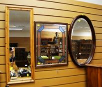 THREE VARIOUS WALL MIRRORS