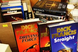 A QUANTITY OF DICK FRANCIS HARDBACK NOVELS including first editions and signed copies