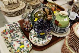 A PARCEL OF MIXED CHINA AND GLASS including Stylecraft Midwinter tableware