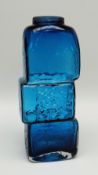 BELIEVED WHITEFRIARS GLASS (has been a table-lamp) a 'drunken bricklayers' type kingfisher coloured