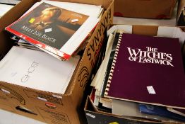 A QUANTITY OF CINEMA EPHEMERA including premiere scripts for the public famous films such as