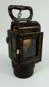 A THIRD REICH BAKELITE CARBIDE LANTERN BY PAG Numbered 1608/3, bears rubbed swastika to hook,