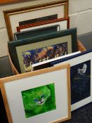 COLLECTION OF EIGHT VARIOUS PICTURES all framed, some watercolours