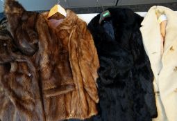 FOUR SUNDRY VINTAGE FUR COATS