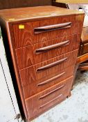 A G-PLAN NARROW CHEST OF SIX DRAWERS