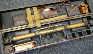 A CASED BAR & STROUD NAVIGATIONAL RANGE FINDER with accessories and pamphlet