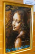 A FRAMED NATIONAL GALLERY EXHIBITION POSTER