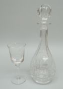 A BOXED WHITEFRIARS GLASS GOBLET to commemorate Queen Elizabeth II Jubilee 1977 together with a