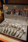 A VINERS MID-CENTURY 58-PIECE CANTEEN OF CUTLERY 