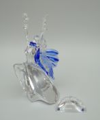 A BOXED SWAROVSKI ANNUAL EDITION 2002 'ISADORA' with title plaque and display stand