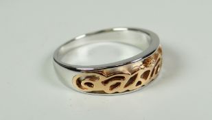 CLOGAU GOLD 'CARIAD' RING SIZE T in original box (RRP189)